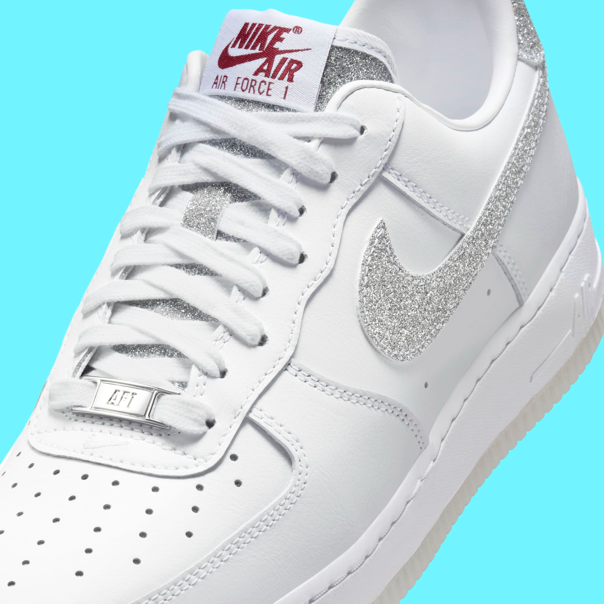 The Nike Air Force 1 Glittered Swoosh Releases Holiday 2024 House of Heat